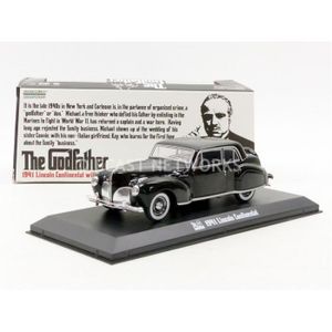 VOITURE - CAMION Voiture Miniature de Collection - GREENLIGHT COLLECTIBLES 1/43 - LINCOLN Continental The Godfather - 1972 - Black - 86507