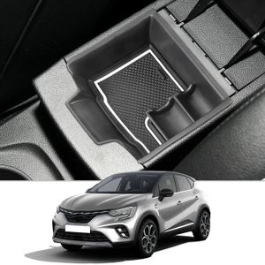Accoudoir pour Renault Clio 3 Captur, boîte, bras, coude, console centrale,  mallette de rangement, accessoires de modification avec porte-gobelet, USB