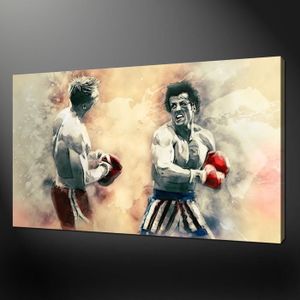 Rocky Balboa Sylvester Stallone Impression photo tendue sur toile D/écoration murale 76/ x 50/ cm
