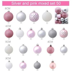 Decoration De Noel Rose Et Argent Achat Vente Pas Cher