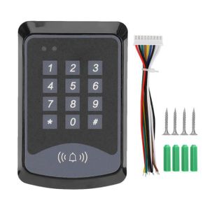 BADGE RFID - CARTE RFID PAR- Contrle d'entrée Avec fonction de sonnette, accès à la porte par mot de passe, 1 contrleur d'accès bricolage badge