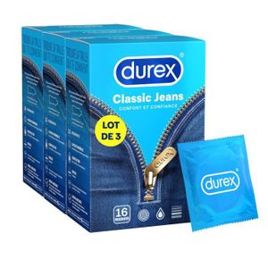 PRÉSERVATIF Lot de 3 Préservatifs Classic Jeans confort et confiance - 16 Préservatifs