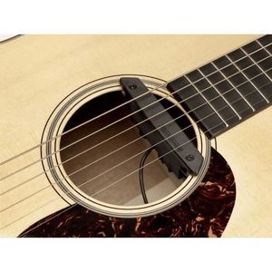 Gesh SH-85 Micro de rosace à 6 trous avec prise jack pour guitare acoustique Noir 