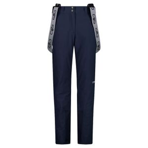 PANTALON DE SKI - SNOW CMP - Pantalon de Ski pour Femme, Noir Bleu, 50