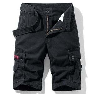 Short cargo à taille ceinturée Coton The Viridi-anne pour homme en coloris Noir Homme Vêtements Shorts Shorts fluides/cargo 