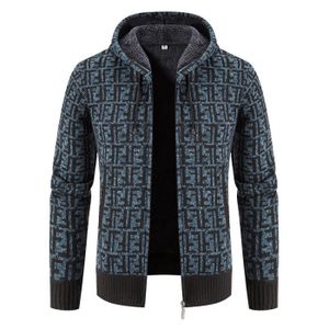 Sweat à Capuche Zippé Pour Homme | Cardigan Basique En Laine, Coupe Décontractée, Avec Poches