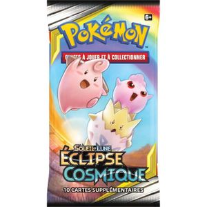 POKEMON Soleil et Lune 12 - Booster Eclipse cosmique SL12 - 10 cartes Pokémon - Modèle aléatoire POKEMON Soleil et Lune 12 - Booster Eclipse cosmique SL12 - 10 cartes Pokémon - Modèle aléatoire