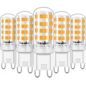 Eco.Luma Ampoules LED G9 2W Blanc Chaud 3000K, 10W 20W