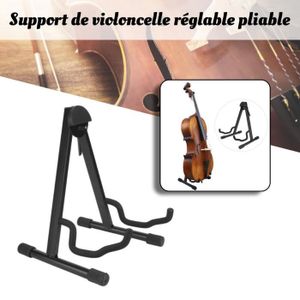 Protecteur Plancher de Violoncelle Support Reste Arrêt Pique Stand  Accessoires de Blocage de Violoncelle avec Oeil Métal pour Support  d'Instrument