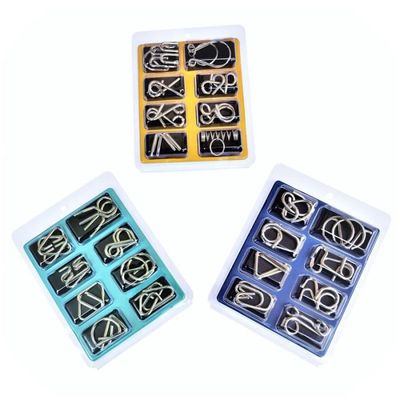 5 Anneaux De Casse-tête En Métal – Jeu De Déverrouillage, Puzzles IQ Physiques – Stimulant, éducatif, Pour Enfants Et Adultes