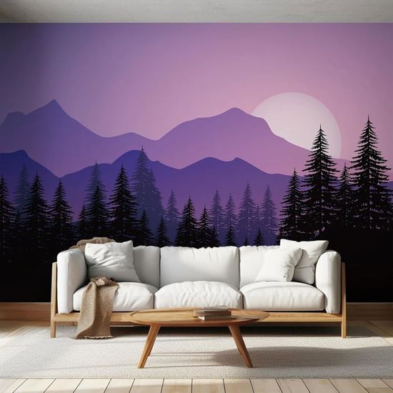 Papier peint mural forêt Évasion sereine en Montagne main image 1
