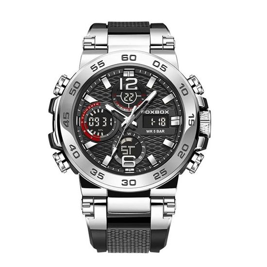 Montre Numérique Militaire De Luxe - Édition Sylver Black - Neuve Avec étiquettes