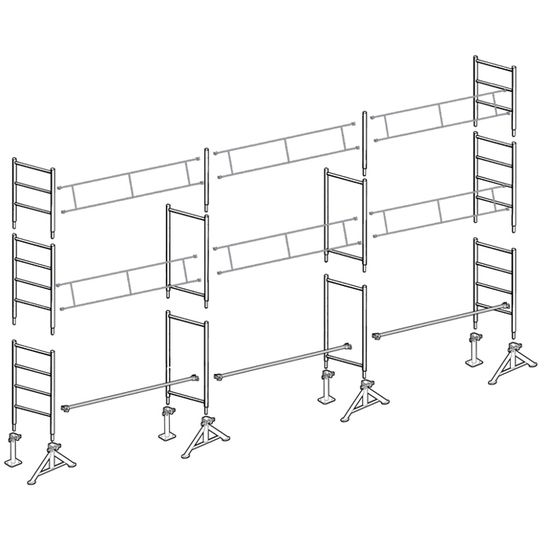 echafaudage 49 de macon 60m structure seule cdiscount bricolage