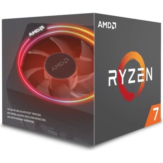 AMD Processeur Ryzen 7 2700X - ventirad Wraith Prism - YD270XBGAFBOX