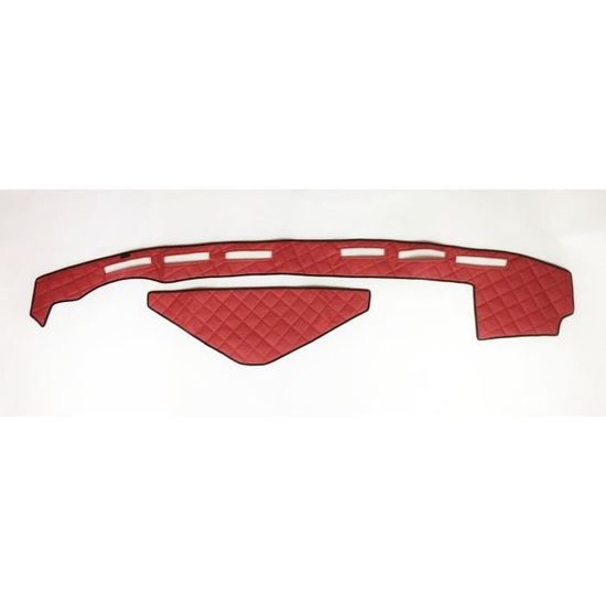 Tapis De Bord Rouge Cuir Écologique Scania R/S NextGen 2016+ – Conduite Gauche – Protection & Style Camion