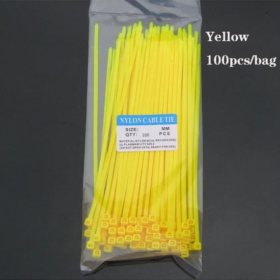 Lot De 100 Attaches Câble En Nylon Auto-bloquantes - Universelles, Pour Voiture, Maison, Atelier