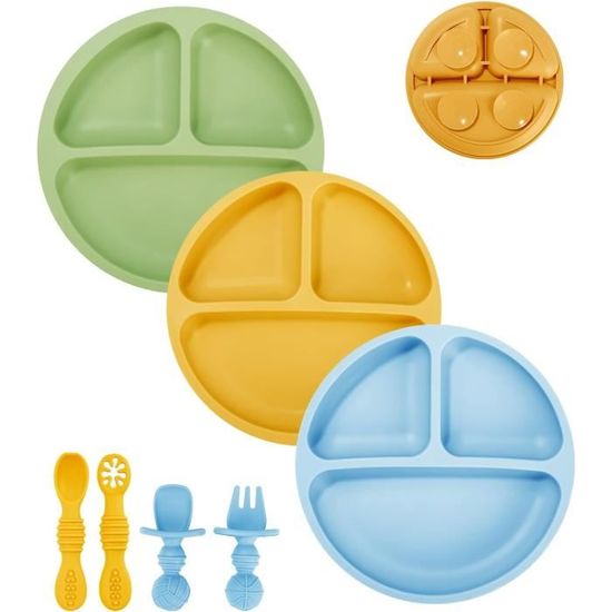 Assiette ventouse pour bébé - ZGEER - Assiette Bambou Bebe - Marron Assiette ventouse pour bébé - ZGEER - Assiette Bambou Bebe - Marron