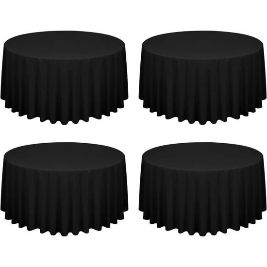 Lot De 3 Nappes Rondes En Paille 213cm - Imperméables PE - Décoration Fête Ferme, Cowboy, Occidental