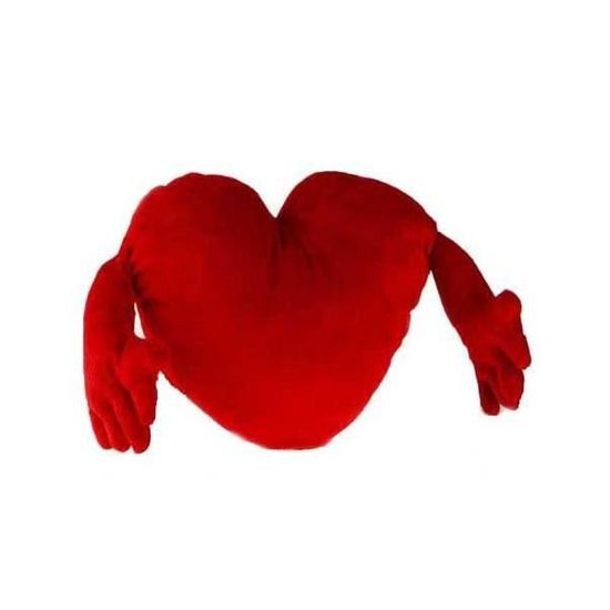 Rouge 20cm Lunji Coussin Coeur Peluche Cadeau de Saint-Valentin