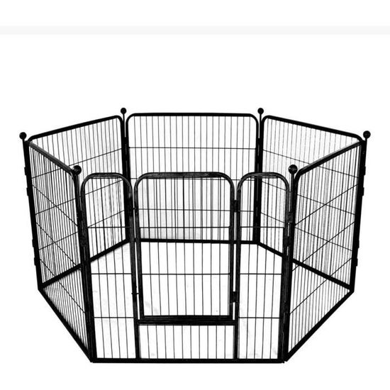 Clôture Télescopique En Bois Pour Animaux - Lot De 2 - Jardin, Chien, Chat