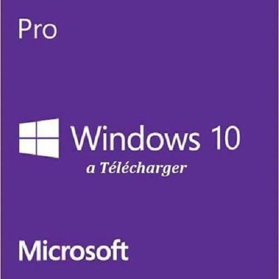 Windows 10 Professionnel 32/64bit A Télécharger Cdiscount