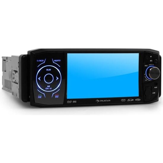 auna MVD-420 - Autoradio multimedia avec ecran intégré 11cm, Bluetooth, lecteur DVD, port USB & SD (kit mains-libres, tuner FM/AM
