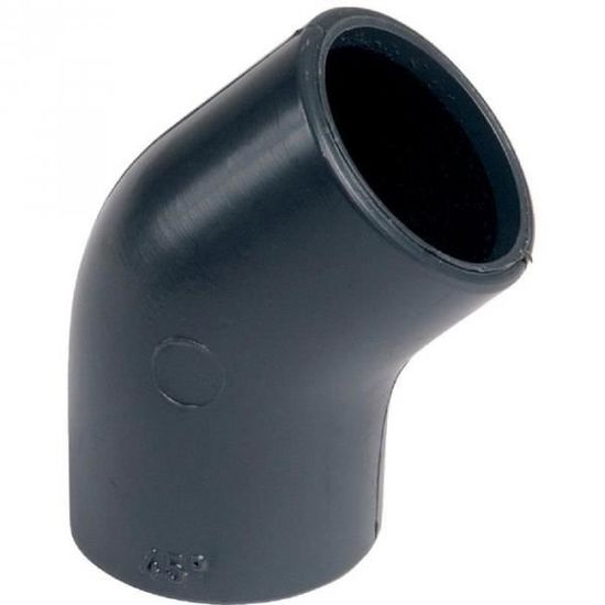 Raccord PVC Coudé 45° - Diamètre 25 Mm - Pour Réseau Pression