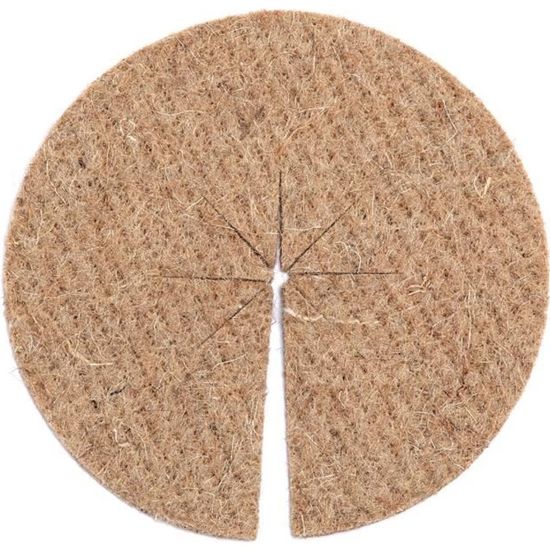 Lot De 2 Disques De Paillage En Feutre De Jute – Diamètre 60 Cm, Naturel, épais 700 G/m², Protège Plantes