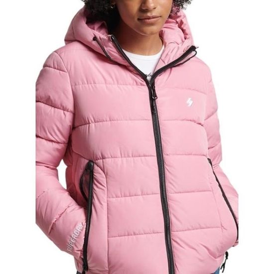 Veste superdry femme grise et rose 2025