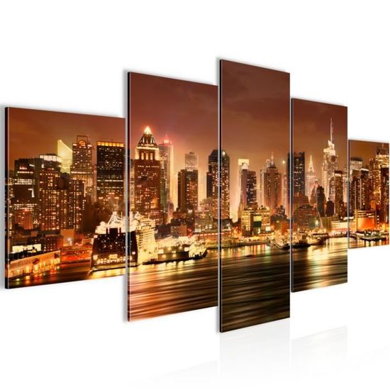 Impression Sur Toile Scène De Rue À New York Xxl 200 X