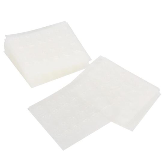 100 étiquettes Adhésives Transparentes Avec Trou De Suspension - Pour Affichage Produits, Présentation Magasin