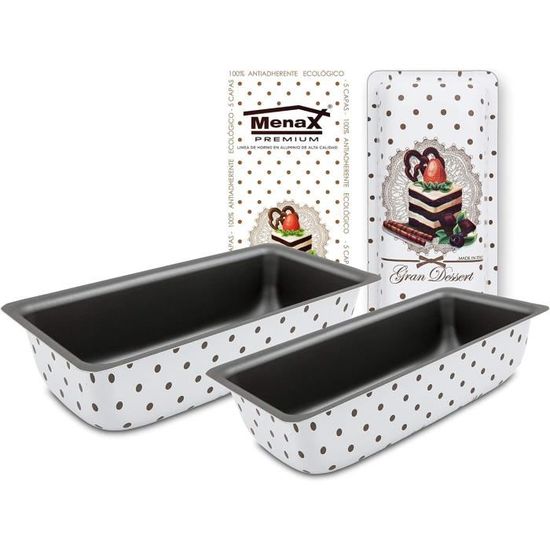 Moule à Gâteau Rectangulaire Lezekar - Acier Inoxydable 304 Avec Cadre Amovible