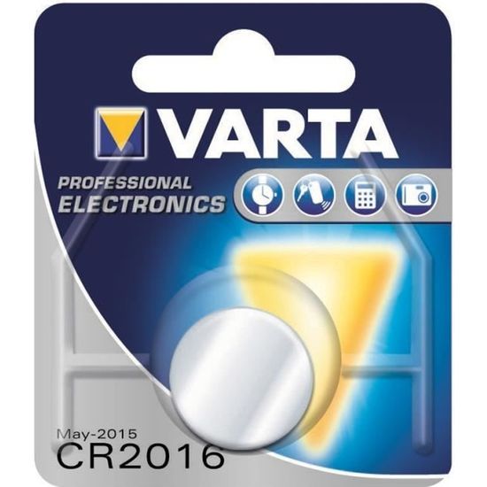 Pile Bouton Lithium Varta 3V / CR2016