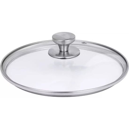 Couvercle Universel Russell Hobbs En Verre Trempé Avec Bordure Silicone - Pour Casseroles 16cm 18cm 20cm