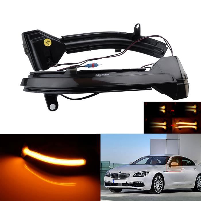 Dynamique LED Rétroviseur Clignotant Noir Pour BMW F10 F11 F07 F12 F06 F01 F02