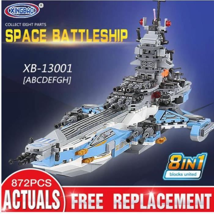 XINGBAO 13001 Blocs de construction 8-en-1 du cuirassé spatial