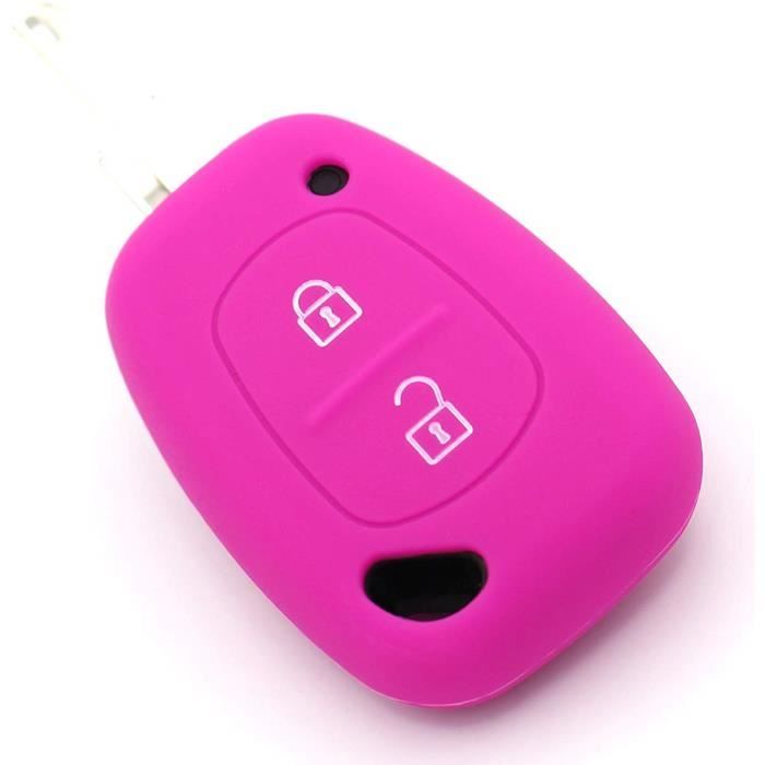coque clés pour re 2 coque clé de voiture clé en silicone des plus belles-folia (néon)
