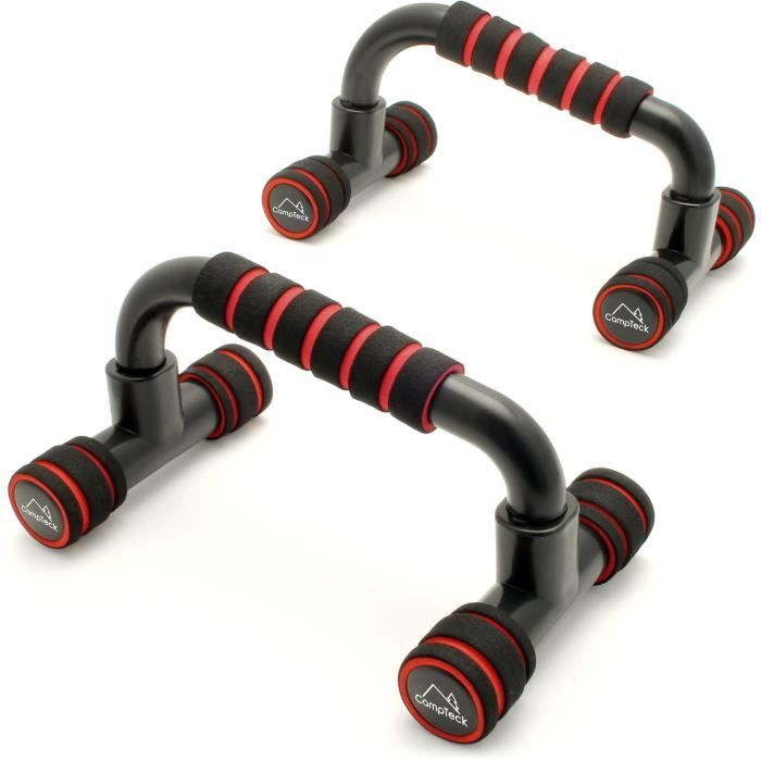 CampTeck 1 Paire Barres Push Up Poignée de Pompe pour Chest Press Musculation Fitness Gym