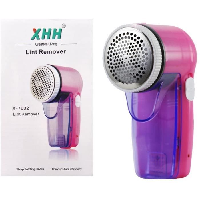 Kanff Rasoir Electrique Anti-bouloche-anti-peluche Rasoir Rechargeable pour Tissu Vecirctements Tapis,etc. Rose