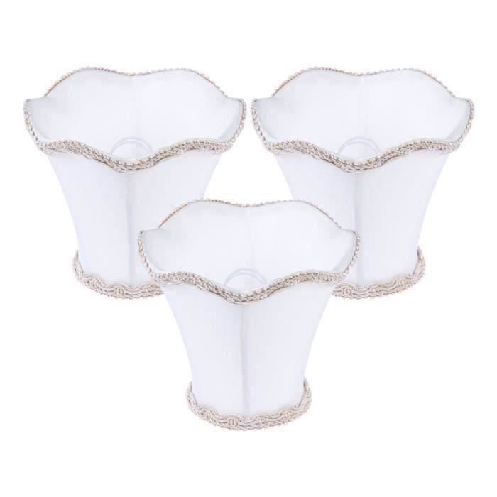 3pcs tissu lustre titulaire abat-jour à côté de la lampe de lit suspendu lumière abat-jour clip sur pendentif moderne tissu mural@ht