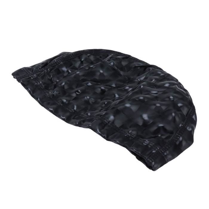 Fdit bonnet de bain cheveux longs Bonnet de bain Bonnet de bain étanche de couleur vive Bonnet de bain à ressorts chauds pour