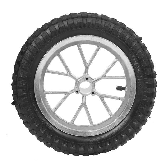 Drfeify Roue de moto Roue de pneu avant arrière de moto de 12,5 x 2,75 pouces avec jante pour Coolster 49cc 2 temps Mini Dirt Bike