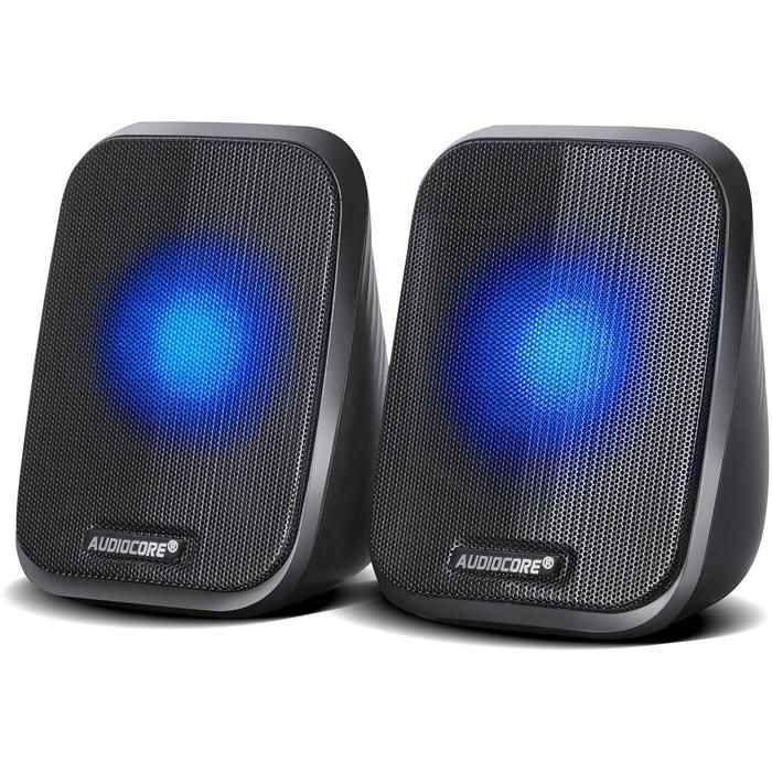 Haut-parleurs pour ordinateur 2.0 USB 6W Audiocore AC835