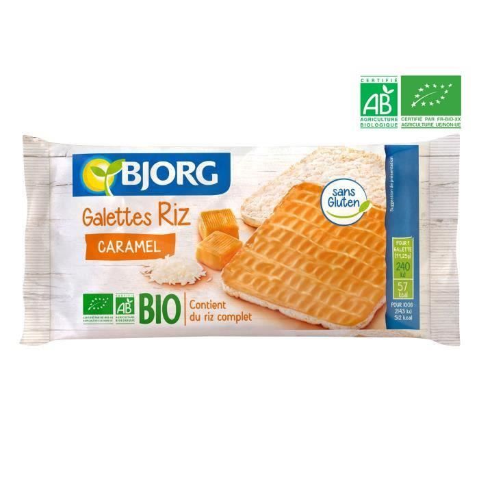 BJORG Fines Galettes de Riz Caramel Bio 90g