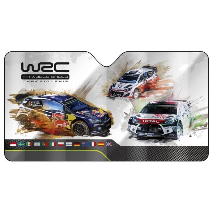 WRC Pare-soleil avant alu taille L Gris