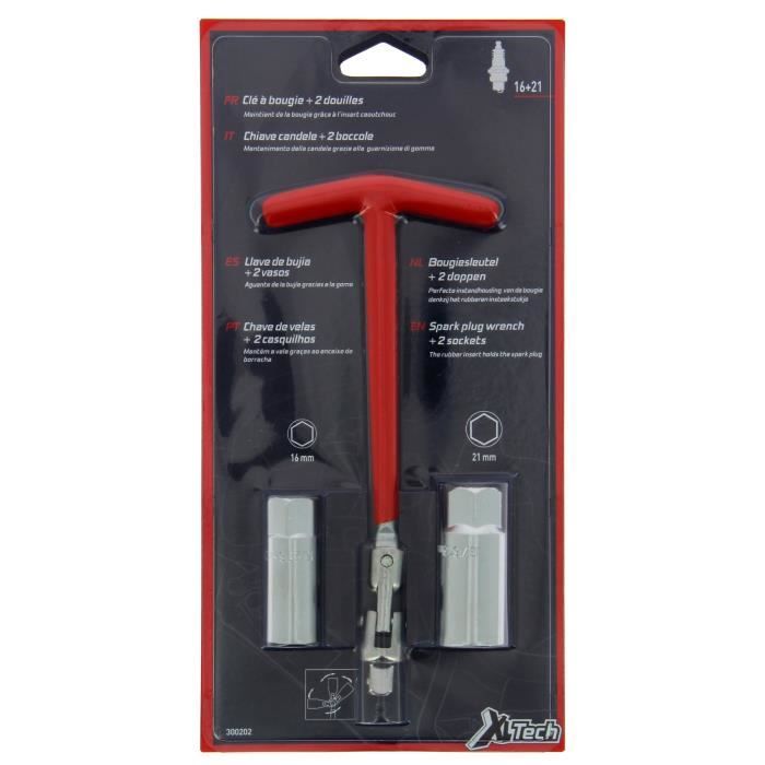 XLTECH Clé à bougie 16-21mm à rotule