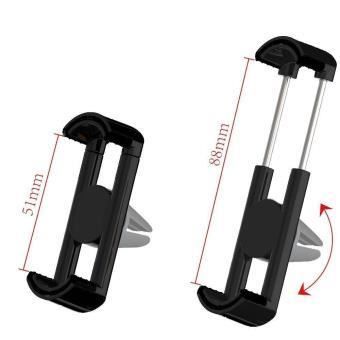 INECK® Support Téléphone Voiture Ventilation avec Rotation 360° Support Voiture pour iPhone X 8 Plus 7 6 SE, Samsung Galaxy S9 Plus