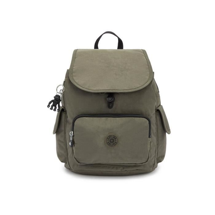 kipling Basic Eyes Wide Open City Pack S Backpack S Green Moss [120002] - sac à dos sac a dos