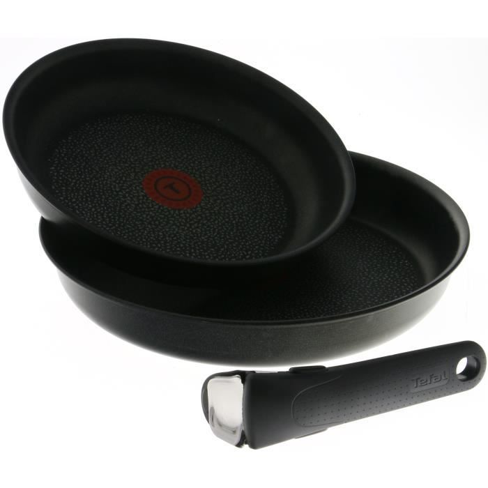 TEFAL INGENIO EXPERTISE Set de 2 Poêles L6509202 24-28cm Tous feux dont induction