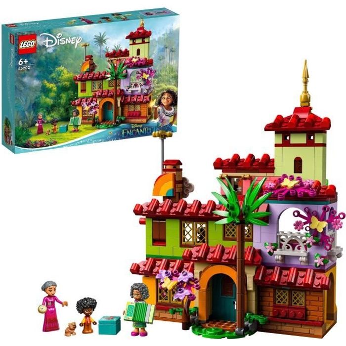 LEGO 43202 Disney La Maison Madrigal, Jouet, avec Figurines du Film Encanto et Mini-Poupées, Idée de Cadeau Garçons et Filles 6 Ans